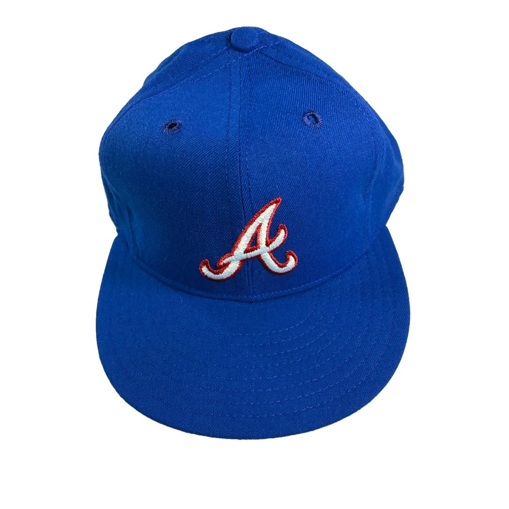 Atlanta Braves New Era Pro Model 100% Wool Fitted Hat Made in USA Vintage
